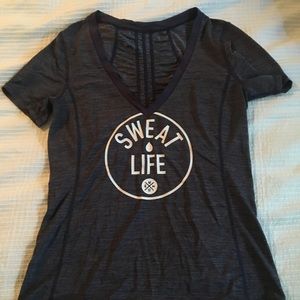 Navy lulu short sleeve shirt